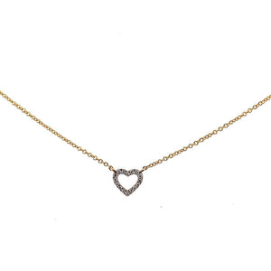 18kt YG Diamond Heart Pendant at Regard Jewelry in Austin, Texas - Regard Jewelry