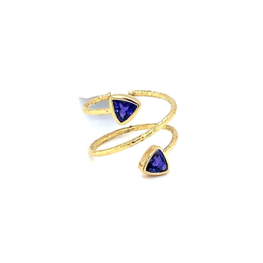 1CT BLUE SAPPHIRE WRAP RING IN AUSTIN, TX. - Regard Jewelry