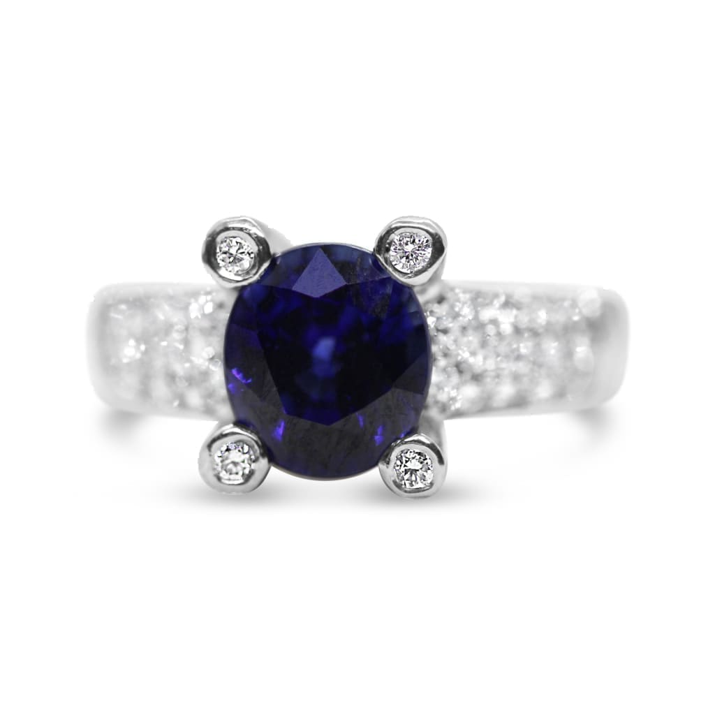 2.96CT BLUE SAPPHIRE RING AT REGARD JEWELRY IN AUSTIN, TEXAS - Regard Jewelry