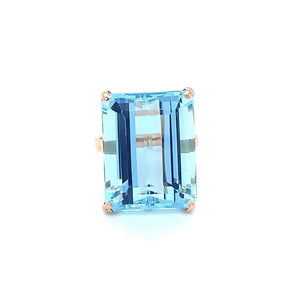 20.50CT. AQUAMARINE SET IN 14K ROSE GOLD AT REGARD JEWELRY IN AUSTIN, TX. - Regard Jewelry