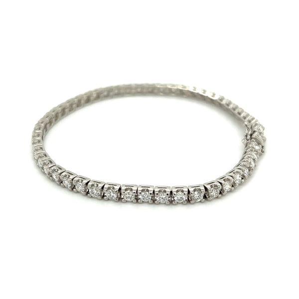 14k White Gold Round Diamond Tennis Bracelet #107165 - Seattle Bellevue |  Joseph Jewelry
