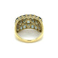 3 Row Green Blue 5.40tcw Emerald Cut Sapphire Band Ring at Regard Jewelry in Austin, Texas - Regard Jewelry