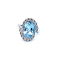 4.0CT AQUAMARINE RING WITH DIAMONDS IN AUSTIN, TX. - Regard Jewelry