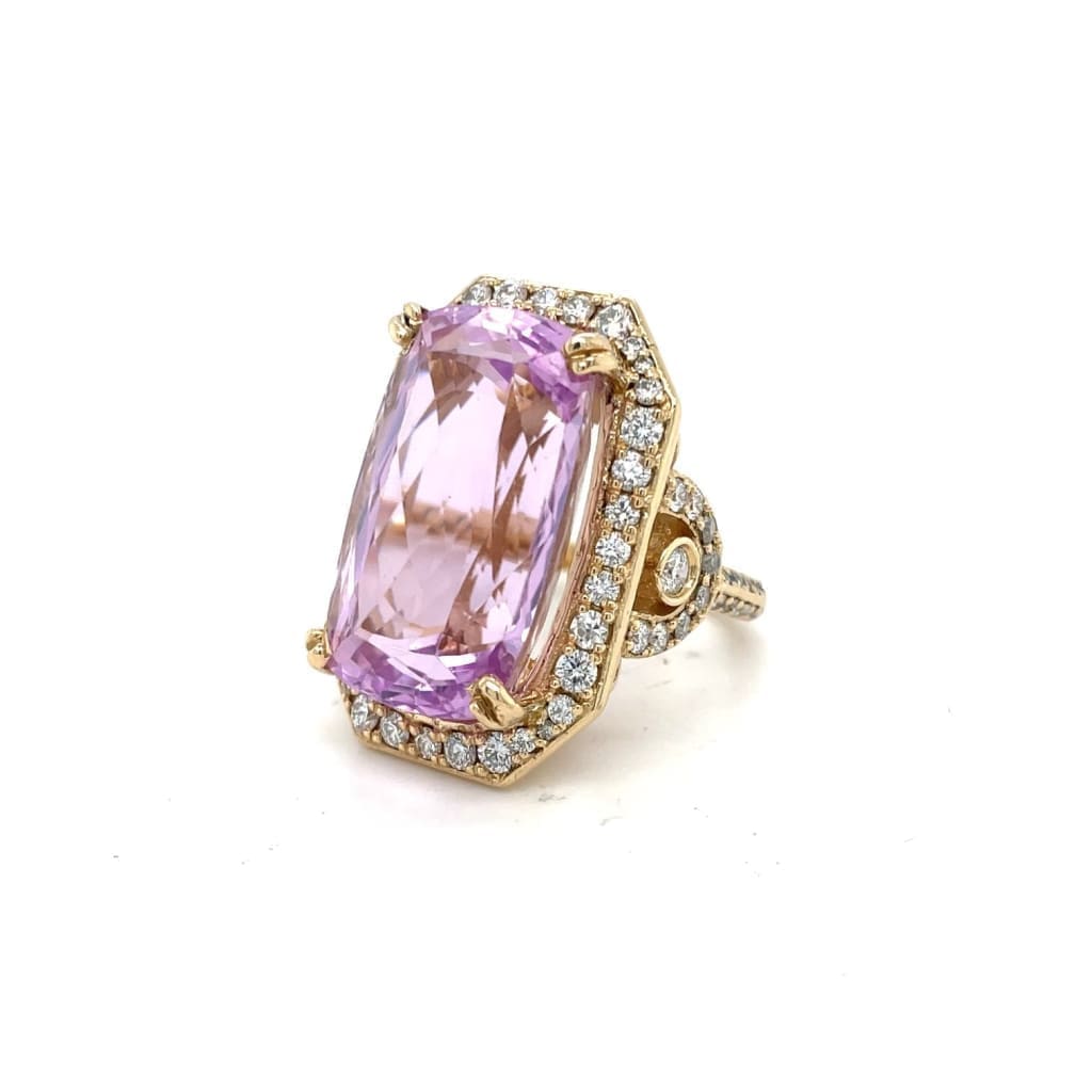40ct Kunzite and Diamond Ring at Regard Jewelry in Austin, TX - Regard Jewelry
