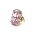 Load image into Gallery viewer, 40ct Kunzite and Diamond Ring at Regard Jewelry in Austin, TX - Regard Jewelry
