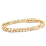 4CT DIAMOND BRACELET SET IN 14K YELLOW GOLD AT REGARD JEWELRY IN AUSTIN, TX. - Regard Jewelry