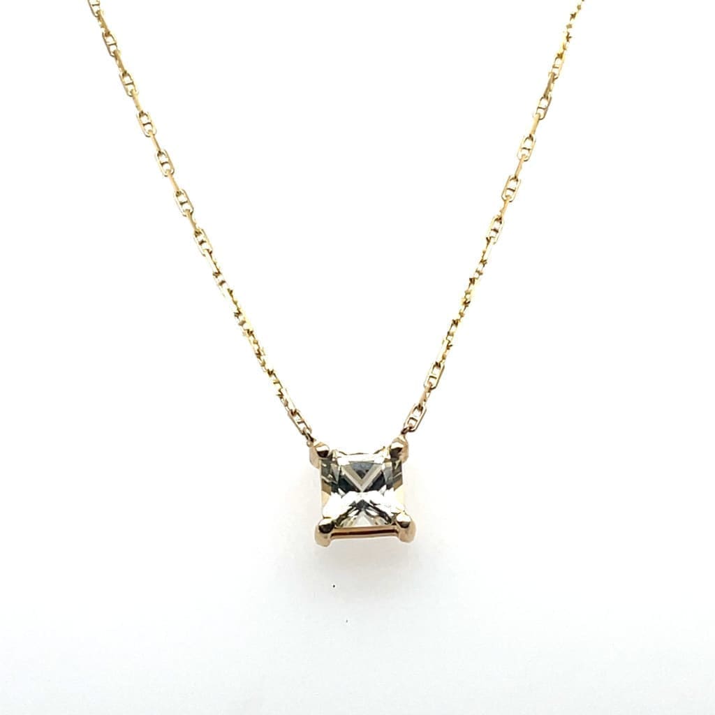 .60 ct Yellow Sapphire Set in 14k Yellow Gold necklace at Regard Jewelry in Austin, Texas - Regard Jewelry