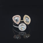 Load and play video in Gallery viewer, Three Stone Rose Cut Diamond Ring at Regard Jewelry in Austin, TX

