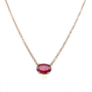 .71 Fine Quality Ruby Set in 4 Prong Simple Pendant at Regard Jewelry in Austin, Texas - Regard Jewelry