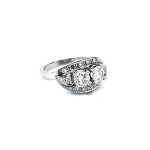 .80CT DIAMOND RING WITH .12CTTW SIDE STONES SET IN 14K WHITE GOLD IN AUSTIN, TX. - Regard Jewelry
