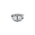 Load image into Gallery viewer, .80CT DIAMOND RING WITH .12CTTW SIDE STONES SET IN 14K WHITE GOLD IN AUSTIN, TX. - Regard Jewelry
