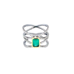 .85CT EMERALD WRAP RING at Regard Jewelry in AUSTIN, TX. - Regard Jewelry