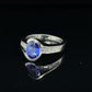 .90 CT TANZANITE WITH ACCENT DIAMONDS SET IN 18 KARAT WHITE GOLD AT REGARD JEWELRY IN AUSTIN, TEXAS - Regard Jewelry