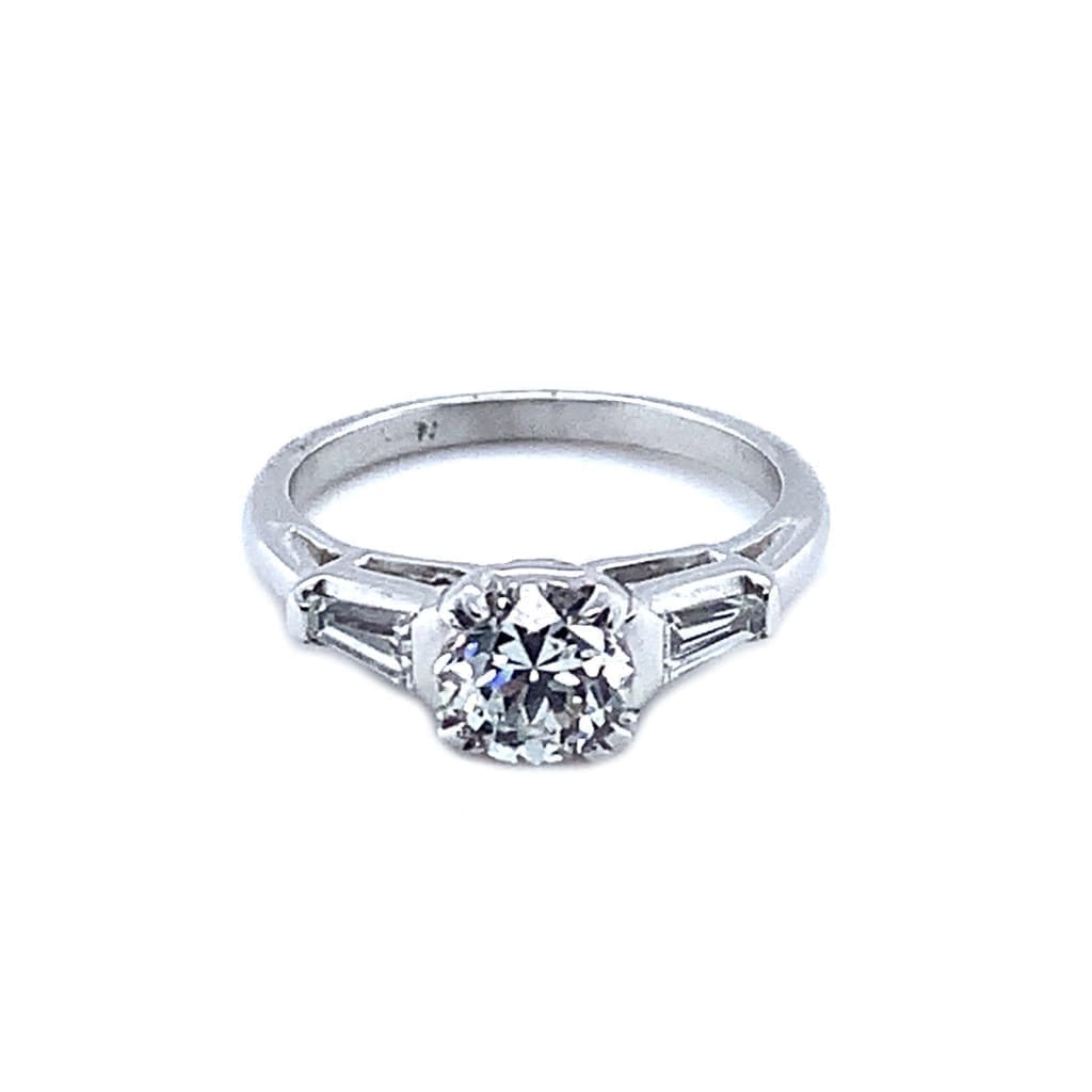 .91 ENGAGEMENT RING WITH BAGUETTE DIAMONDS IN AUSTIN, TX. - Regard Jewelry