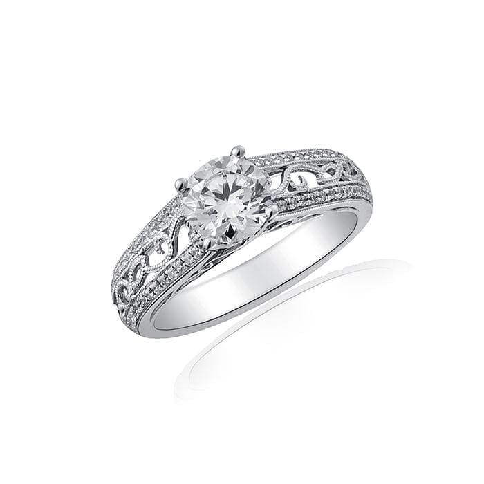 Amazing Filigree Engagement Ring by Ron Rosen at Regard Jewelry in Austin, Texas - Regard Jewelry