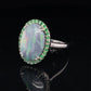 AMAZING OPAL AND TSAVORITE SET IN 14 KARAT WHITE GOLD AT REGARD JEWELRY IN AUSTIN, TEXAS - Regard Jewelry