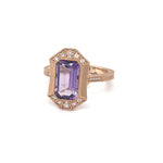 Load image into Gallery viewer, Amethyst Antique Style Ring with Accent Diamonds at Regard Jewelry in Austin, Texas - Regard Jewelry
