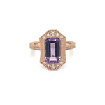 Amethyst Antique Style Ring with Accent Diamonds at Regard Jewelry in Austin, Texas - Regard Jewelry