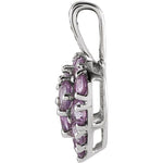 Load image into Gallery viewer, Amethyst &amp; Diamond Heart Pendant at Regard Jewelry in Austin, Texas - Regard Jewelry
