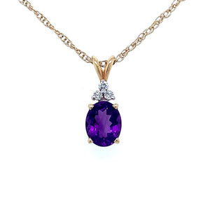 AMETHYST NECKLACE WITH DIAMONDS AT REGARD JEWELRY IN AUSTIN, TEXAS - Regard Jewelry
