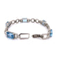 Art Deco 5 Aquamarine & Diamond Bracelet 21.5g, 7" at Regard Jewelry in Austin, Texas - Regard Jewelry
