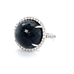 Load image into Gallery viewer, BLACK SPINEL AND DIAMONDS SET IN 18 KARAT RING AT REGARD JEWELRY IN AUSTIN, TEXAS - Regard Jewelry
