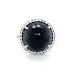 Load image into Gallery viewer, BLACK SPINEL AND DIAMONDS SET IN 18 KARAT RING AT REGARD JEWELRY IN AUSTIN, TEXAS - Regard Jewelry

