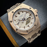Load image into Gallery viewer, Casio G-Shock Royal Oak Conversion - Full Bracelet, Pink/Gold Dial (GM-AS2100-4A Base) at Regard Jewelry in Austin, Texas - Regard Jewelry
