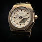 Casio G-Shock Royal Oak Conversion - Full Bracelet, Pink/Gold Dial (GM-AS2100-4A Base) at Regard Jewelry in Austin, Texas - Regard Jewelry