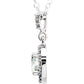 Charles & Colvard Moissanite® Diamond Halo-Style Necklace at Regard Jewelry in Austin, Texas - Regard Jewelry