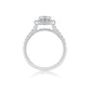 Cushion Shaped Halo Diamond Engagement Ring by Ron Rosen in Austin, Texas - Regard Jewelry