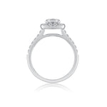 Load image into Gallery viewer, Cushion Shaped Halo Diamond Engagement Ring by Ron Rosen in Austin, Texas - Regard Jewelry

