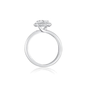 Diamond Halo Engagement Ring by Ron Rosen at Regard Jewelry in Austin Texas - Regard Jewelry