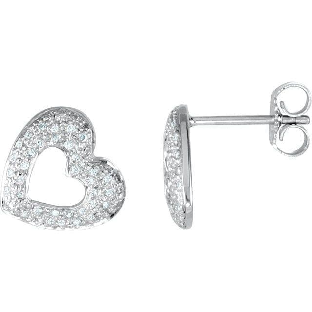 Diamond Heart Earrings at Regard Jewelry in Austin, Texas - Regard Jewelry