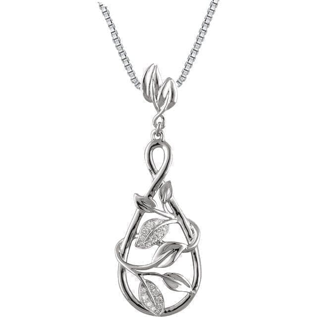 Diamond Leaf Design Necklace at Regard Jewelry in Austin, Texas - Regard Jewelry