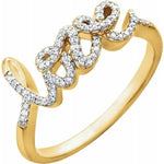 Load image into Gallery viewer, Diamond &quot;Love&quot; Ring at Regard Jewelry in Austin, Texas - Regard Jewelry

