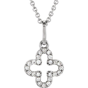 Diamond Petite Cross Necklace at Regard Jewelry in Austin, Texas - Regard Jewelry
