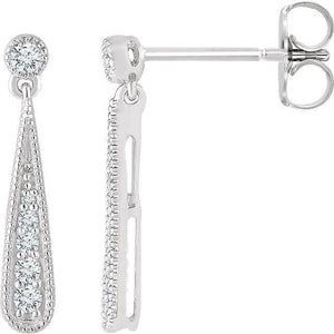 Diamond Teardrop Earrings at Regard Jewelry in Austin, TEXAS - Regard Jewelry