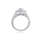 Double Halo Engagement Ring with Split Shank by Ron Rosen at Regard Jewelry in Austin, Texas - Regard Jewelry