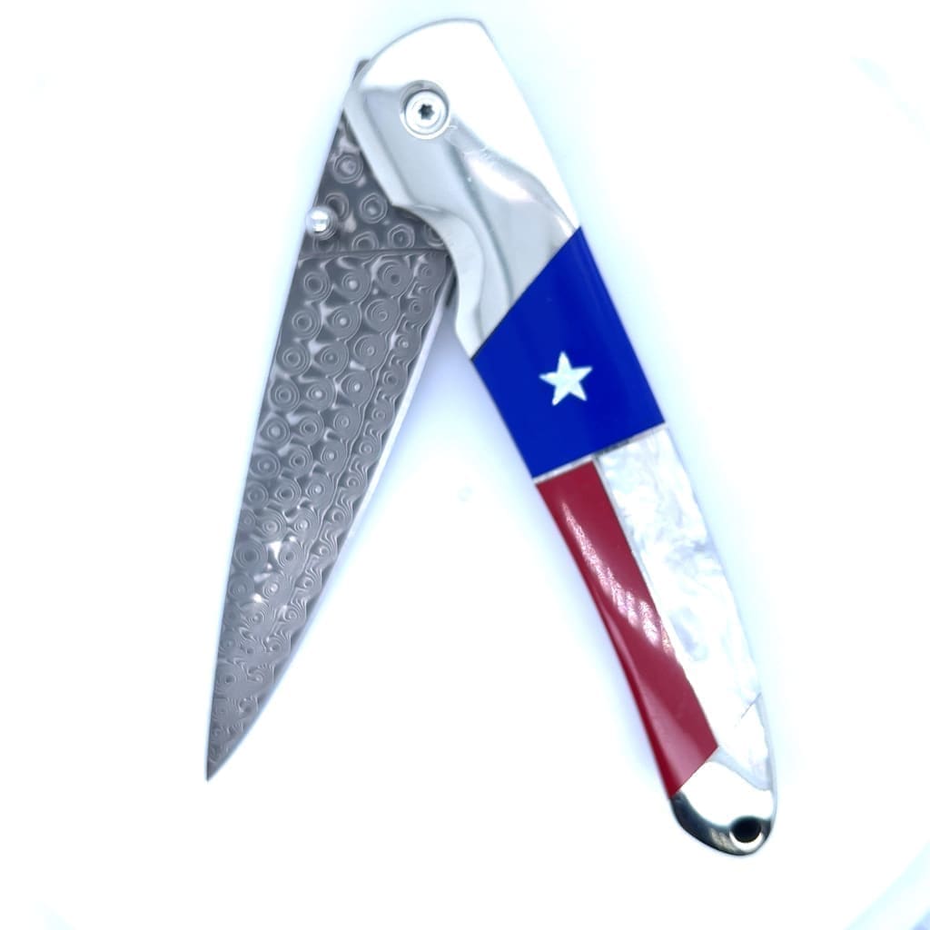 Double Sided Patriotic Collection 4" Linerlock Knife at Regard Jewelry in Austin, Texas - Regard Jewelry