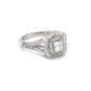 Double Square Halo Ring with Step Cut Square Center Diamond at Regard Jewelry in Austin, Texas - Regard Jewelry