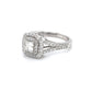 Double Square Halo Ring with Step Cut Square Center Diamond at Regard Jewelry in Austin, Texas - Regard Jewelry