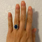 Edwardian 4.50ct Oval Black Opal & 1.44tcw Diamond Ring, s6 at Regard Jewelry in Austin, Texas - Regard Jewelry