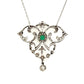 Edwardian Emerald and Diamond Lavalier Necklace at Regard Jewelry in Austin, Texas - Regard Jewelry