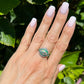 Estate Diamond and Emerald Platinum Ring at Regard Jewelry in Austin, Texas - Regard Jewelry