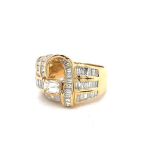 Estate Diamond Ring with Baguettes at Regard Jewelry in Austin, Texas - Regard Jewelry