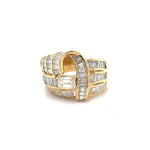 Load image into Gallery viewer, Estate Diamond Ring with Baguettes at Regard Jewelry in Austin, Texas - Regard Jewelry

