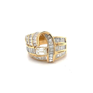 Estate Diamond Ring with Baguettes at Regard Jewelry in Austin, Texas - Regard Jewelry