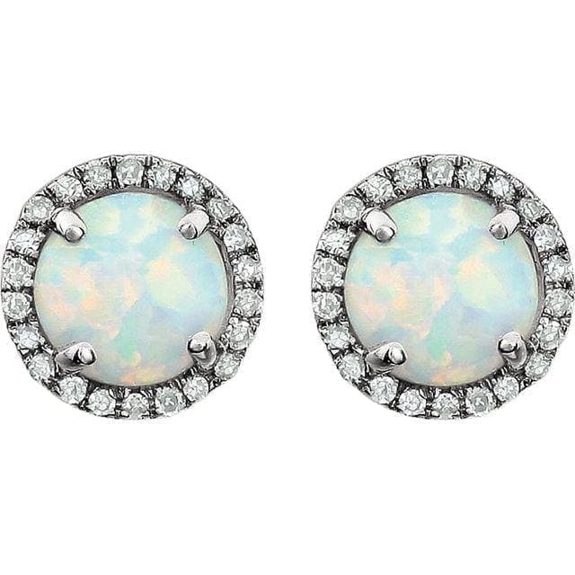 Halo-Style Birthstone Earrings at Regard Jewelry in Austin, Texas - Regard Jewelry