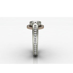 Modern Engagement Ring with Spinning Halo by Regard Jewelry in Austin, Texas - Regard Jewelry
